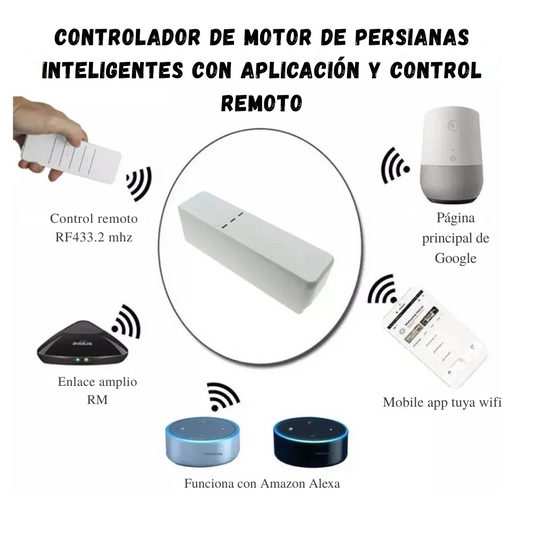 Motor Inteligente Wifi Cortinas Persianas Blackout Tuya App