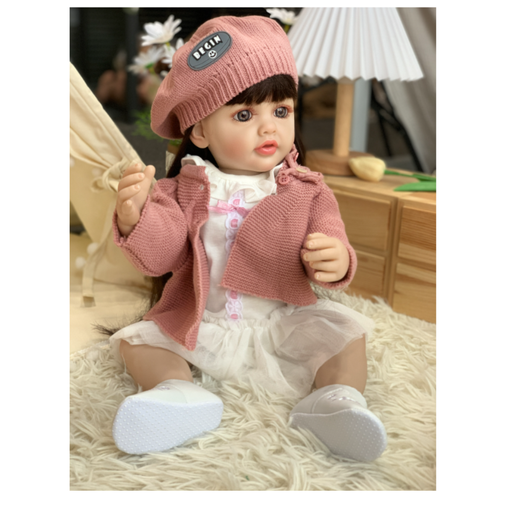 Muñeca Reborn Realista Infantil Inteligente Habla y Responde