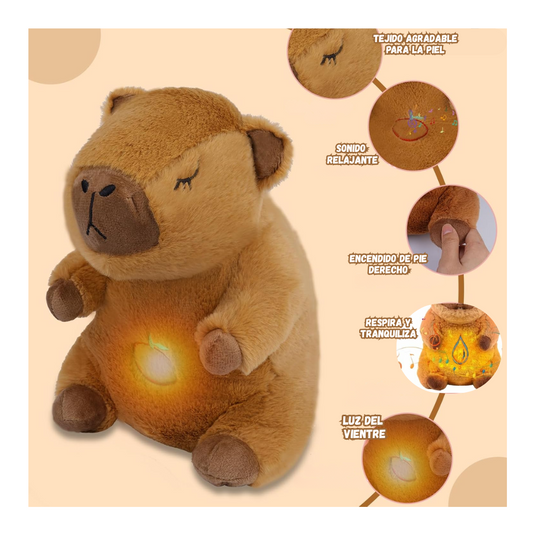 Peluche Capibara Respira Y Tranquiliza Sonido Musical