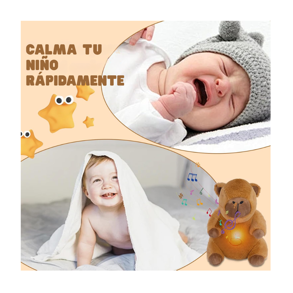 Peluche Capibara Respira Y Tranquiliza Sonido Musical