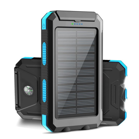 Power Bank Solar 20.000 Mah Carga Rapida Brujula Y Linterna