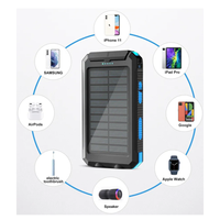 Power Bank Solar 20.000 Mah Carga Rapida Brujula Y Linterna