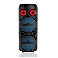 Parlante Bluetooth Torre Doble Bocina Portátil + Micrófono