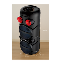 Parlante Bluetooth Torre Doble Bocina Portátil + Micrófono