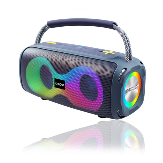 Parlante Altavoz Portatil Bluetooth Con Luces Rgb KP-812