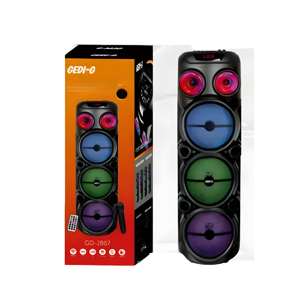 Parlante Cabina Con Micrófono Bluetooth 8*2 Pulgadas GD-2887