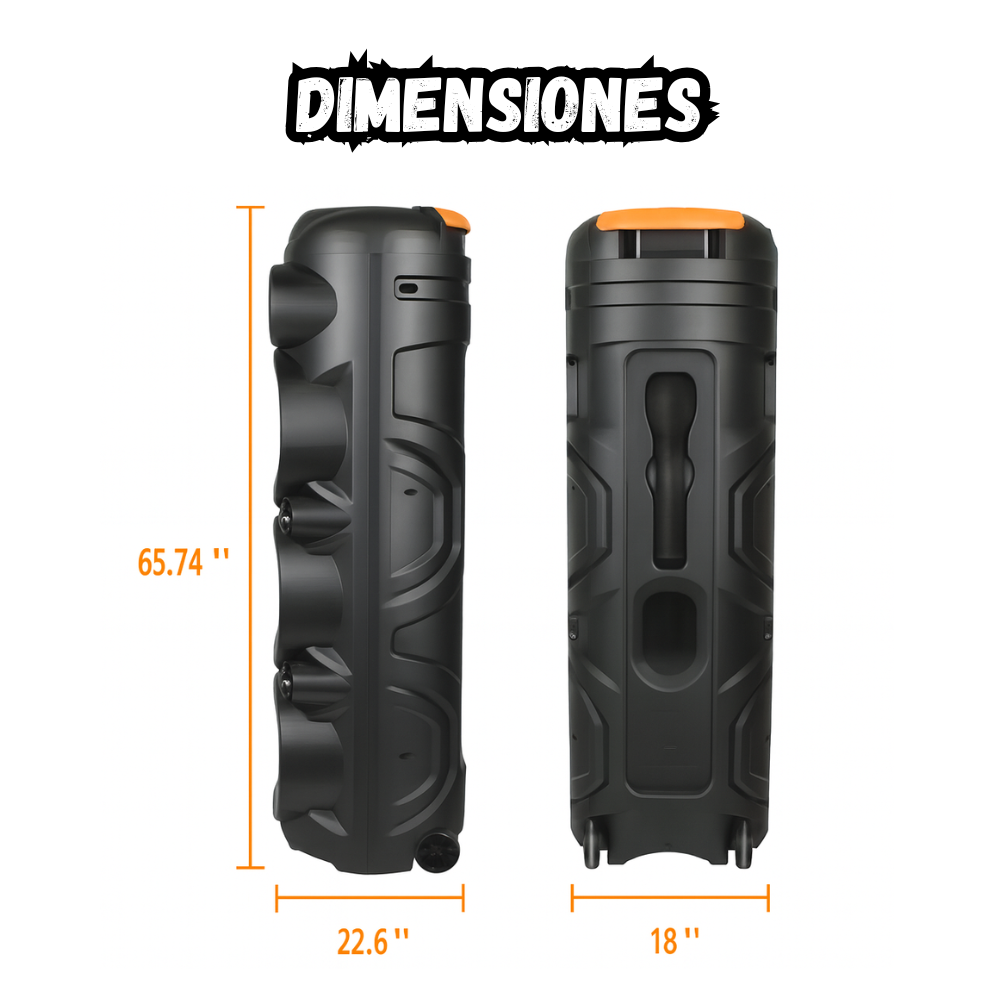 Parlante Cabina Con Micrófono Bluetooth 8*2 Pulgadas GD-2887