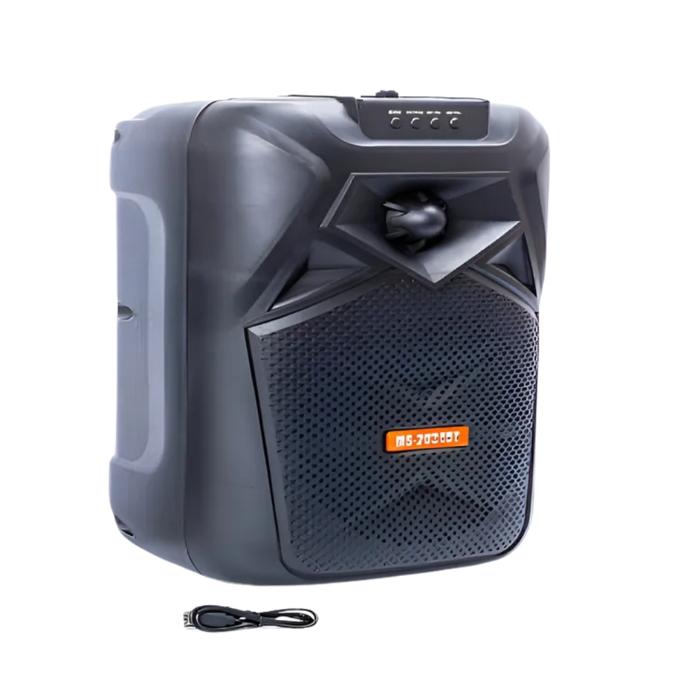 Parlante Negro Portátil Recargable Con Bluetooth MS -2034 BT