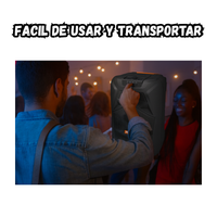 Parlante Negro Portátil Recargable Con Bluetooth MS -2034 BT