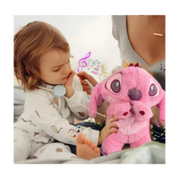 Peluche Stitch Respira y Tranquiliza Color Rosado