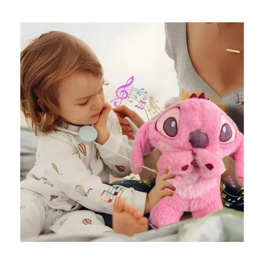 Peluche Stitch Respira y Tranquiliza Color Rosado