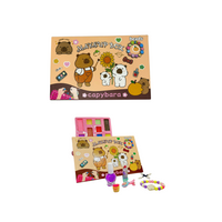 Set de maquillaje capibara lavable no toxico para niñas