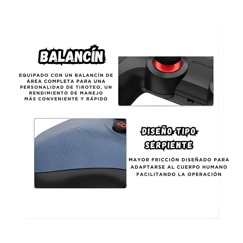 Set de Doble Control Gamer Inalambricos Usb Joystick 2,4 G Azul