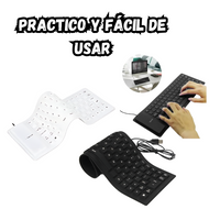 Teclado Alambrico De Silicona Flexible Usb Para computador