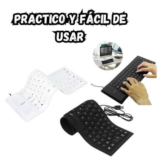 Teclado Alambrico De Silicona Flexible Usb Para computador