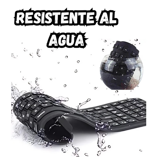 Teclado Alambrico De Silicona Flexible Usb Para computador
