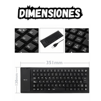 Teclado Alambrico De Silicona Flexible Usb Para computador