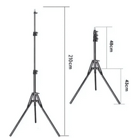 Trípode Stand 2.10m Para Aro De Luz Cámara Flash