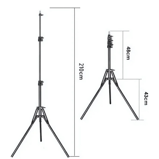 Trípode Stand 2.10m Para Aro De Luz Cámara Flash