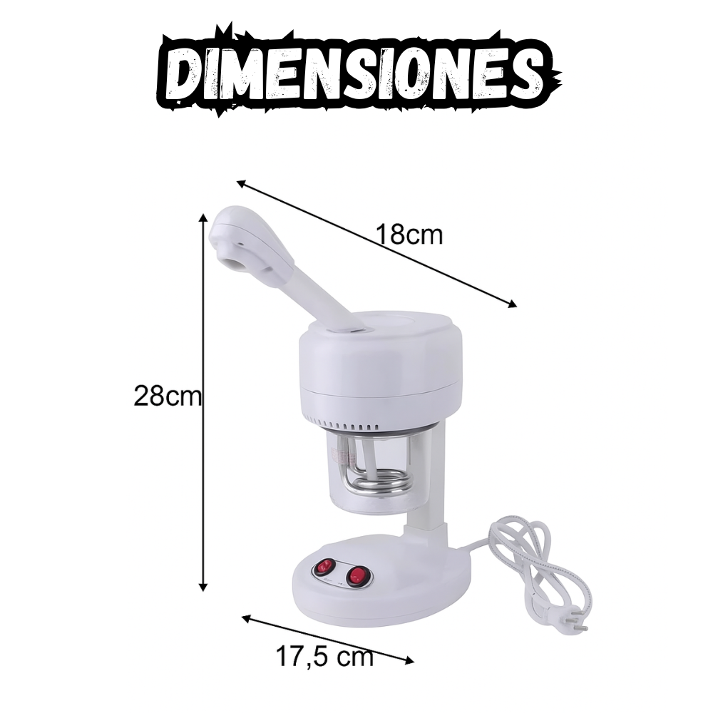 Vaporizador Ozono de Iones Spa Facial hidratante Portatil DT-03