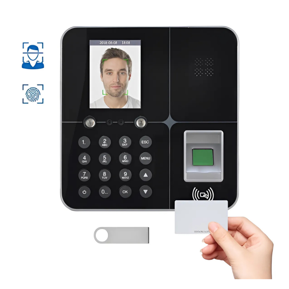 Sistema Acceso Biométrico 4 En 1 Reconocimiento Facial -card